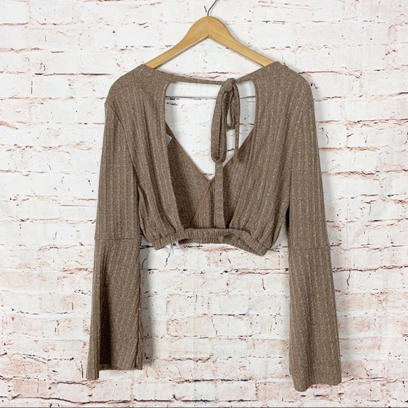 Some Days Lovin Latte Open Back Top Size Small - Picture 5 of 10